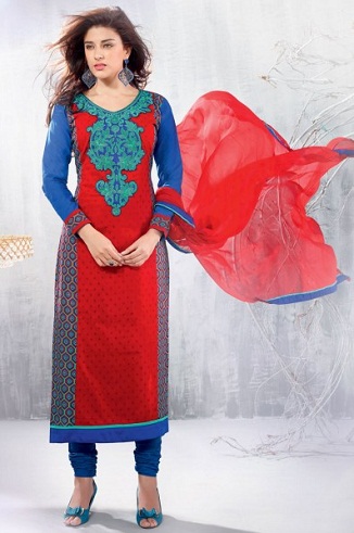 Egyenes vágású Salwar Kurti Design