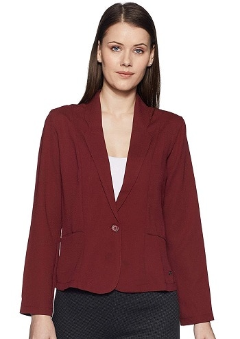 Formel Maroon Blazer til kvinder