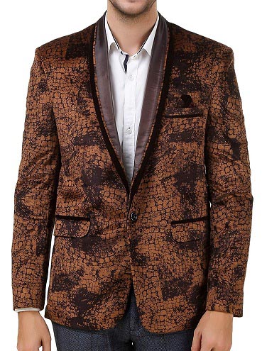 Seneste trykte fløjlsblazer