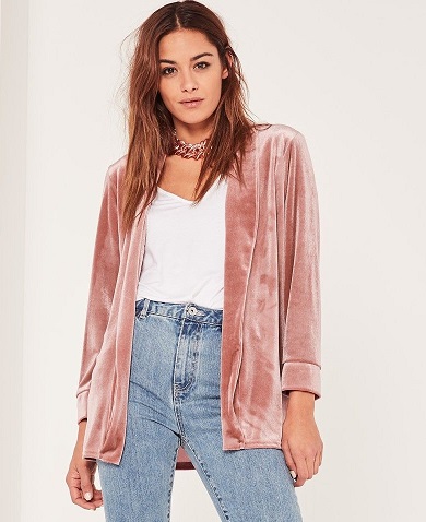 Langærmet blazer til kvinder