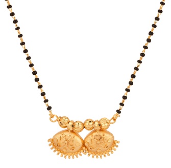 Club Design Encrusted Mangalsutra vedhæng i guld