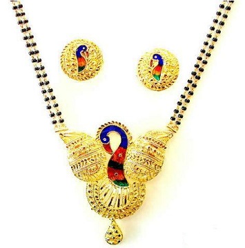 Mangalsutra Peacock Design Pendel