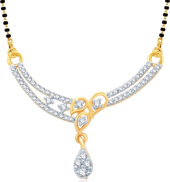 Rhodiumbelagt Mangalsutra vedhæng