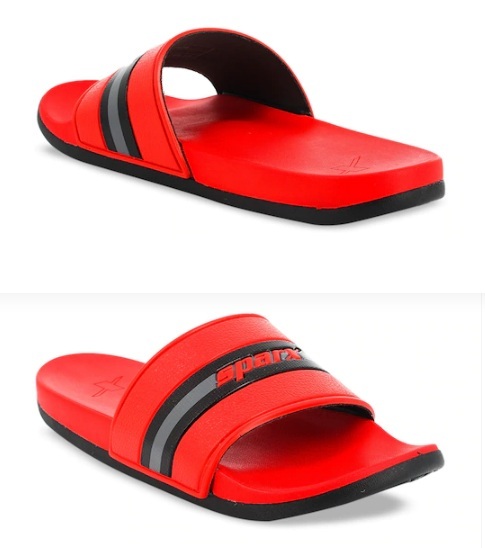 Røde Sparx slider sandaler