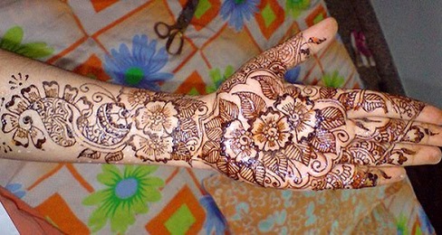 Floral Theme Marwari Mehndi Design