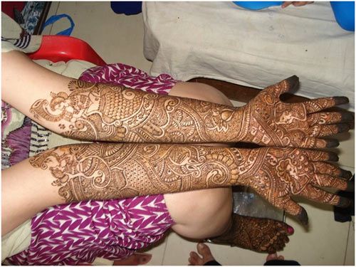 Brude Marwari Mehndi designs til hænder