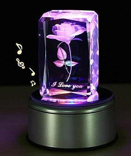 3D Rose Flower LED gave