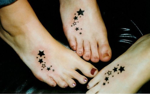 Csillag barátság tetoválás minták
