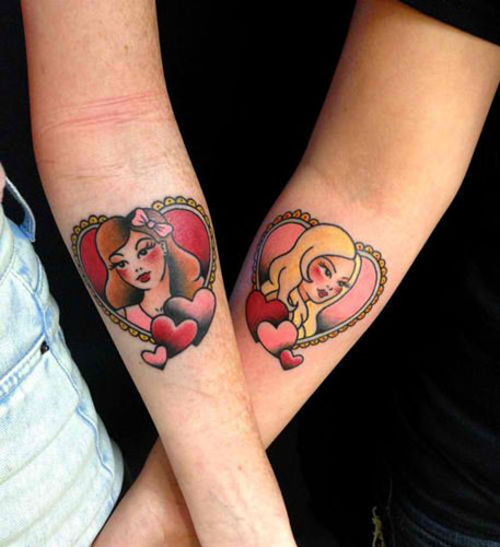 Barátság tetoválás minták 3