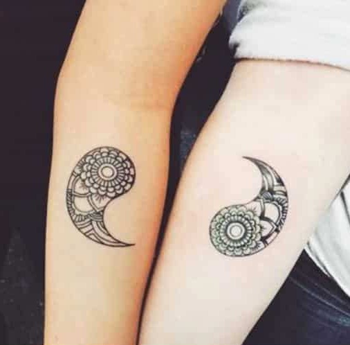 Törzsi barátság tetoválás minták