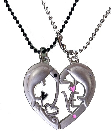 Dolphin Shaped Love Lockets