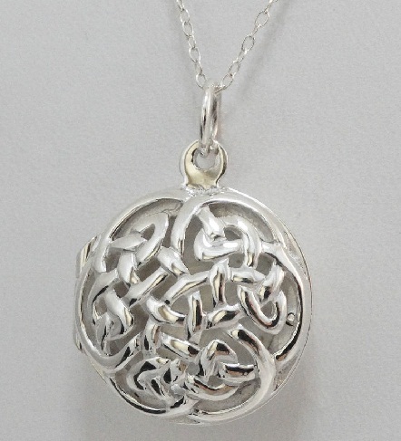 Celtic Love Knot Lockets i sølv