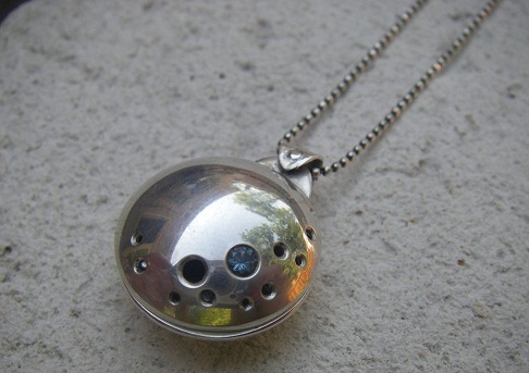 Silver Moon Love Locket