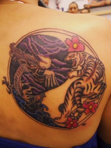 Dragon mod Tiger Yin Yang Tattoo