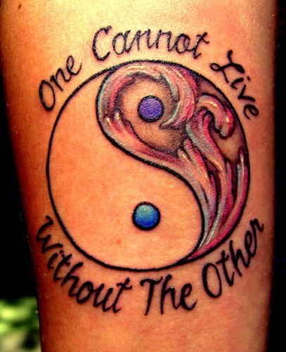 Citeret Yin Yang Tattoo Design