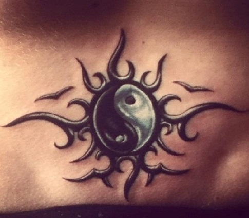 Kunstnerisk Sunny Yin Yang Design