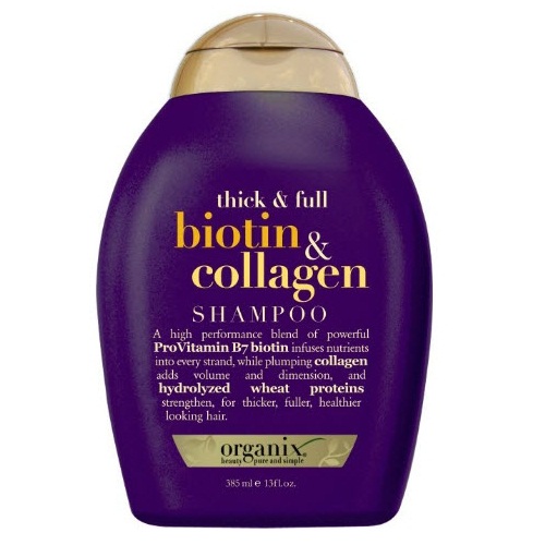 Liste over organix shampoo