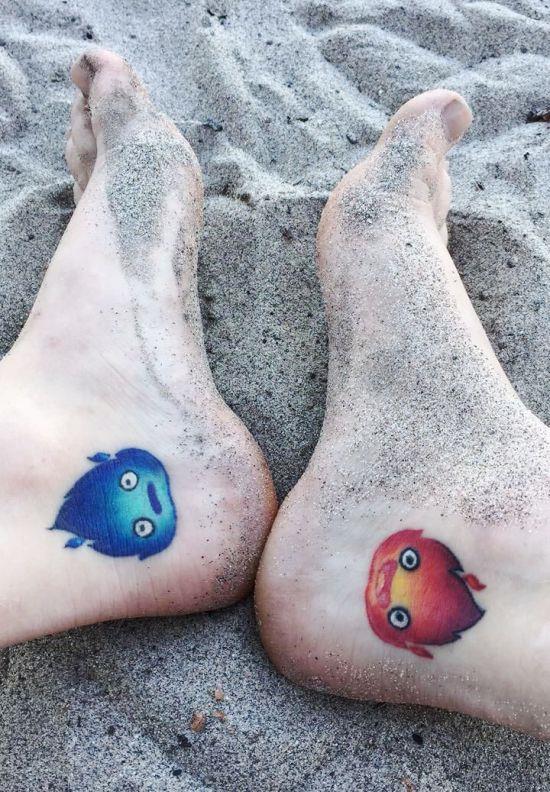 170 luovaa sisaruksen tatuointiideaa ja inspiraatiota sinisestä ja punaisesta tulen ghiblistä