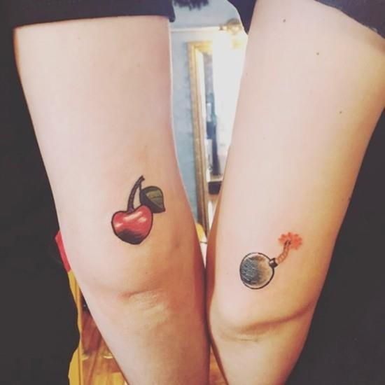 170 luovaa sisaruksen tatuointiideaa ja inspiraatiota kirsikkapommi kirsikkapommi