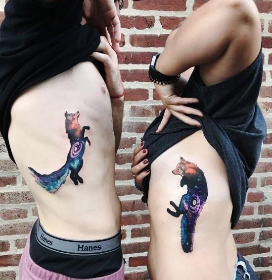 170 luovaa sisaruksen tatuointiideaa ja inspiraatiota fuchs hyppää galaktisesti