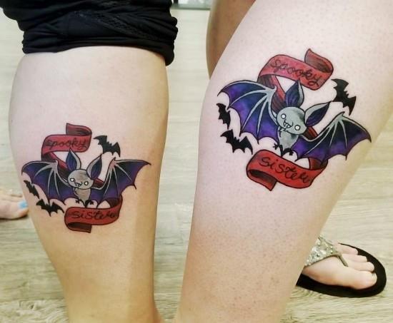170 luova sisar tatuointi ideoita ja inspiraatiota kammottava pelottava sisar bat