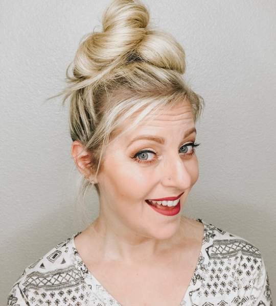 Twisted Messy Updo Bun