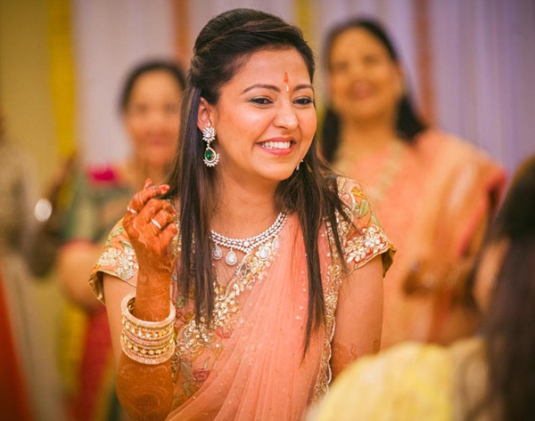 Dél -indiai Jain menyasszonyi smink