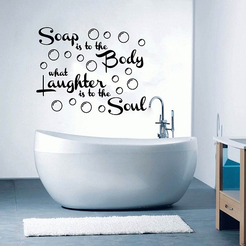 Kreatív, szórakoztató stílusú fürdőszoba dekoráció