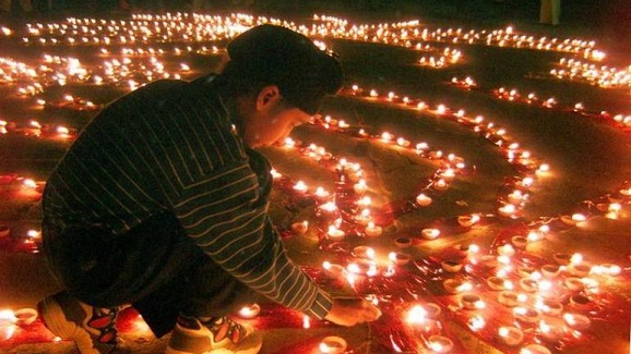 Diwali-fesztiválok Indiában