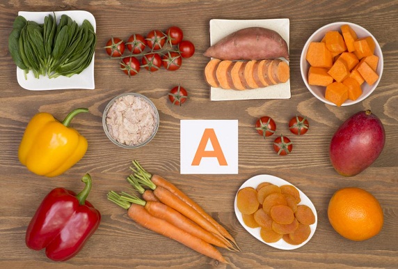 a -vitamin mad at spise for at få højde