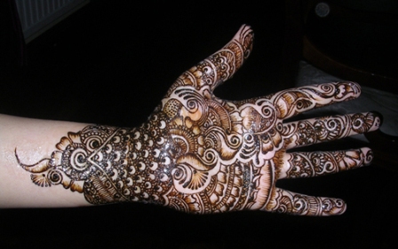 Indiai menyasszonyi Mehndi Design