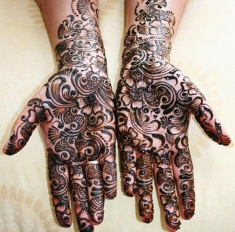 Enkelt Eid Mehndi Designmønster
