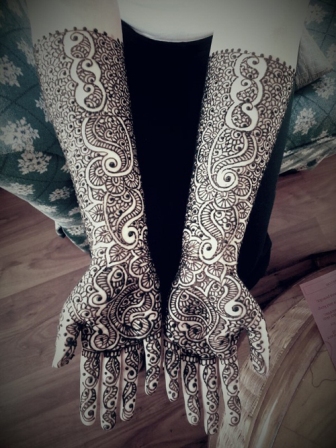 Fuld hånd brude Mehndi Design