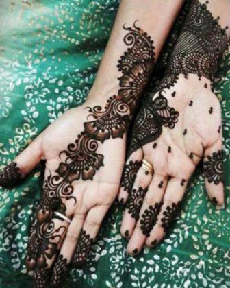 Indisk arabisk Mehndi -design