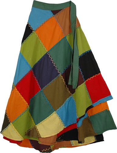 Patchwork Wrap Around Nederdele