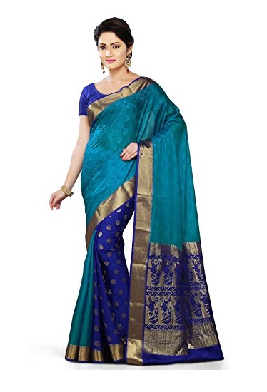 Festlig kvinders Mysore Silk Saree