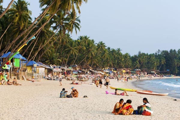 Palolem -stranden i Goa