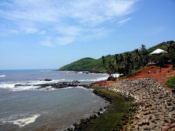 Anjuna Strand i Goa