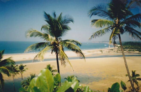 Querim strand Goa -ban nászútra