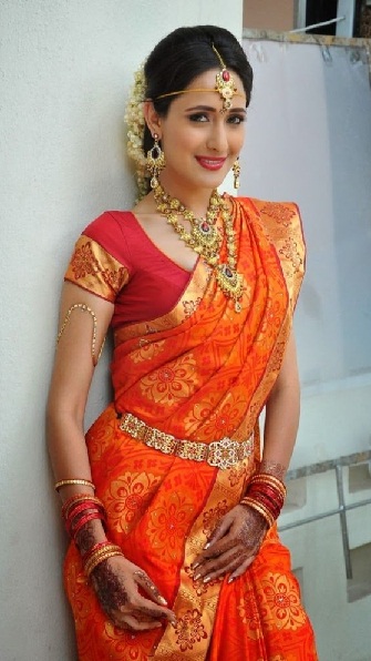 The Bridal Orange Saree