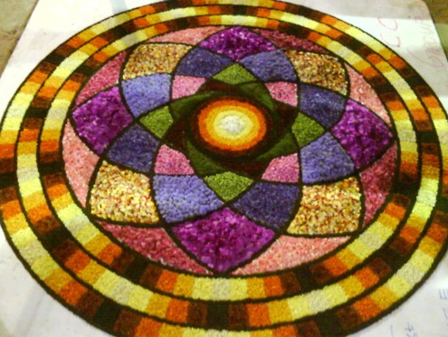 Bedste Flower Rangoli -design