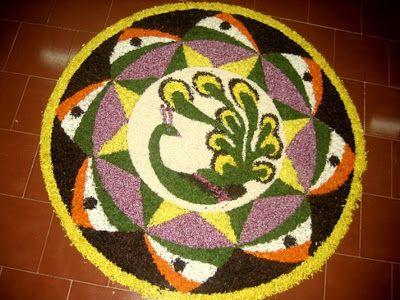Indisk flag tema blomstermønster