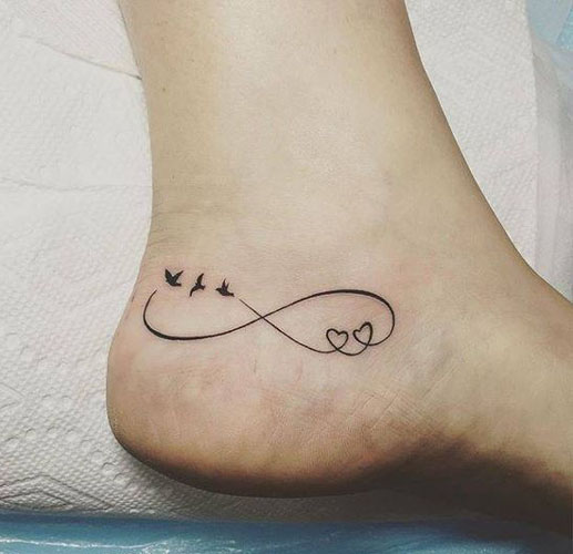 Infinity Tattoo Designs On Ankle