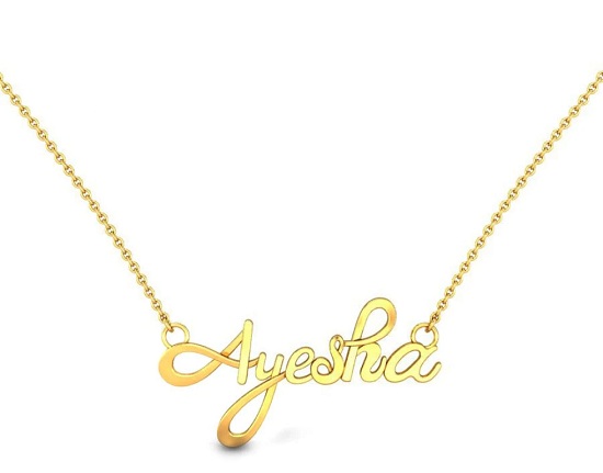 'Ayesha' guldnavn vedhæng