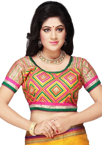 Rangoli Design trykt bluse