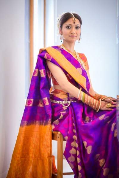 Farverig Bangalore Saree