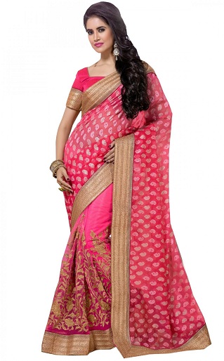 Bangalore broderi arbejde Saree