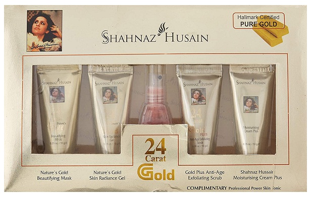 Shahnaz Husain guld mini ansigtssæt