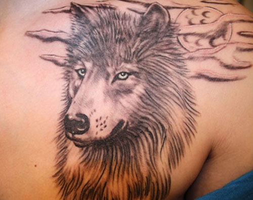 Skræmmende Wolf Tattoo designs