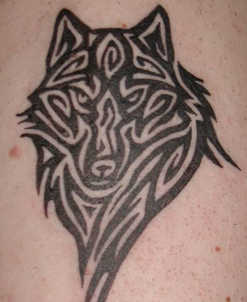 Tribal Wolf Tattoo Designs